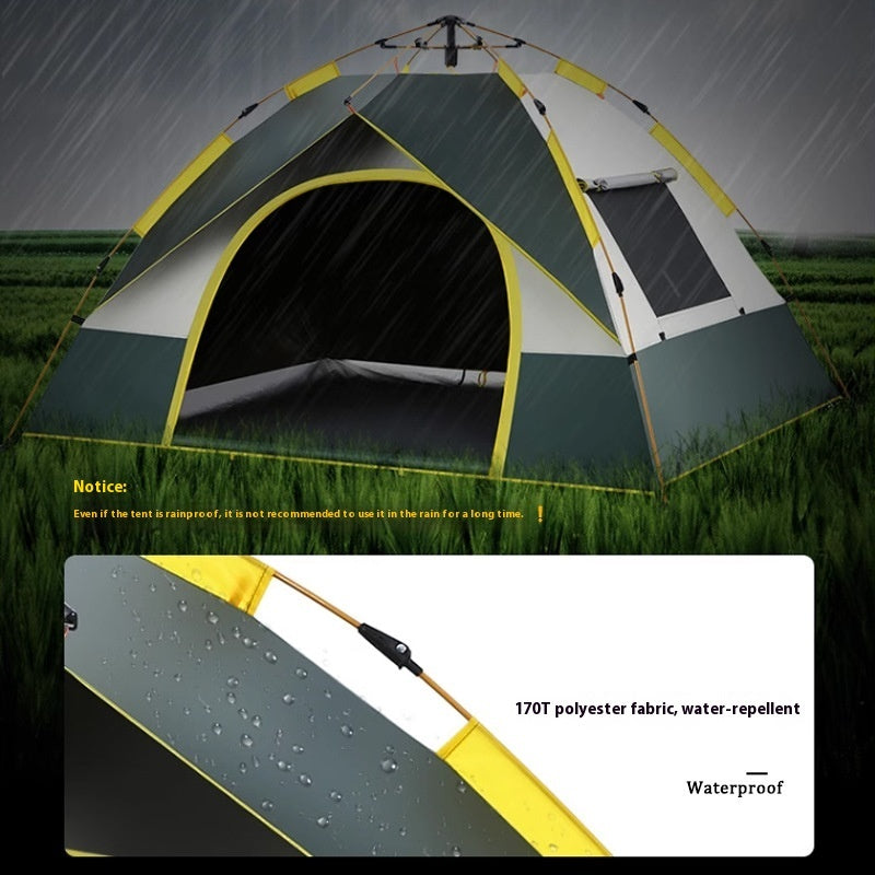 Automatic Pop-Up Camping Tent – Fast Setup Waterproof Outdoor Tent for 2-Person or 3–4-Person Camping & Travel