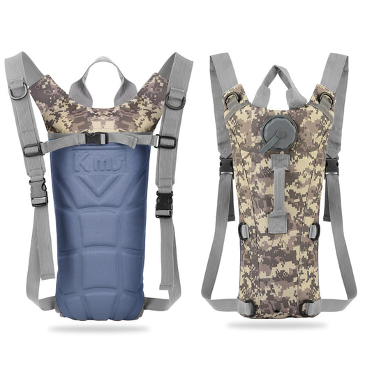 3L Tactical Hydration Backpack – Adjustable Water Bladder Pack with Bite Valve for Hiking, Cycling, Running & Climbing
