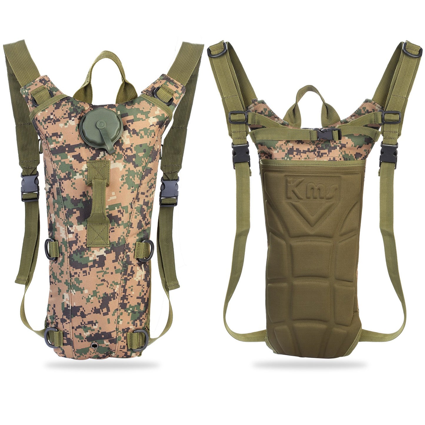 3L Tactical Hydration Backpack – Adjustable Water Bladder Pack with Bite Valve for Hiking, Cycling, Running & Climbing