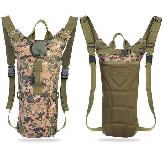 3L Tactical Hydration Backpack – Adjustable Water Bladder Pack with Bite Valve for Hiking, Cycling, Running & Climbing