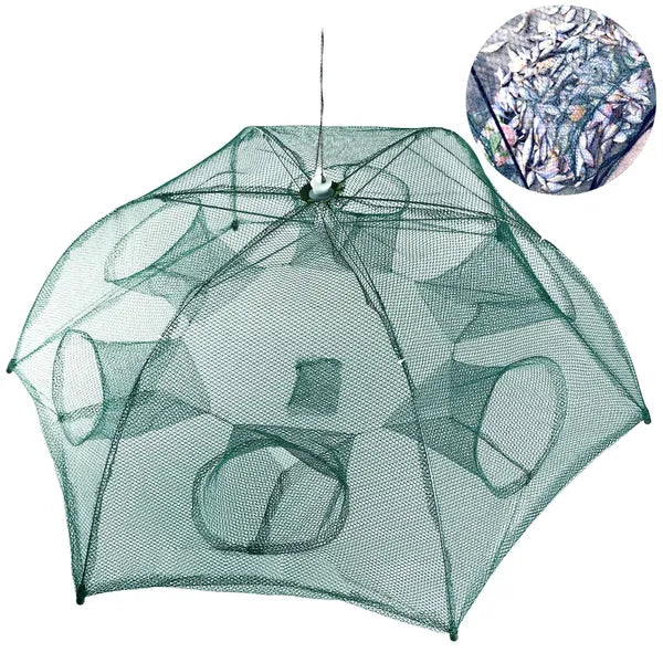Foldable Fishing Trap Net – Automatic Pop-Up Bait Trap for Shrimp, Minnow, Crab & Lobster