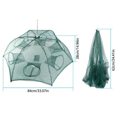 Foldable Fishing Trap Net – Automatic Pop-Up Bait Trap for Shrimp, Minnow, Crab & Lobster