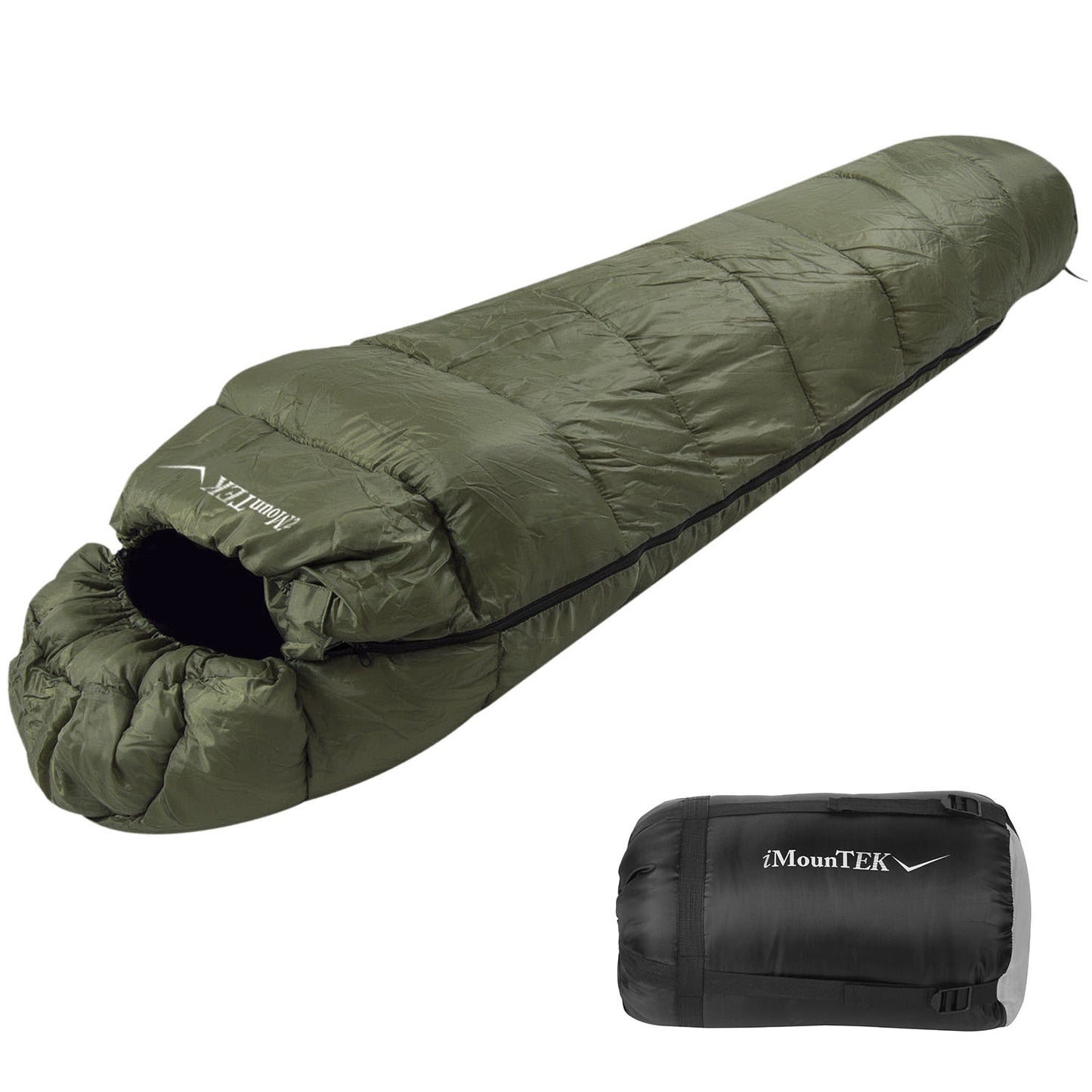 Mummy Sleeping Bag for Adults – 3-Season Warm & Water-Resistant Camping Sleeping Bag for Spring, Fall & Winter